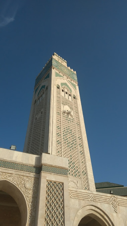 Pictures can't really convey how vast this mosque is. This minaret itself is 690 feet tall.
